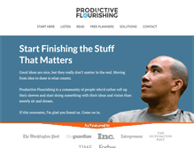 Tablet Screenshot of productiveflourishing.com
